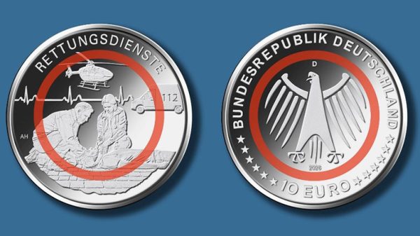 Sammlermünze „Rettungsdienste“ aus der Serie „Im Dienst der Gesellschaft“