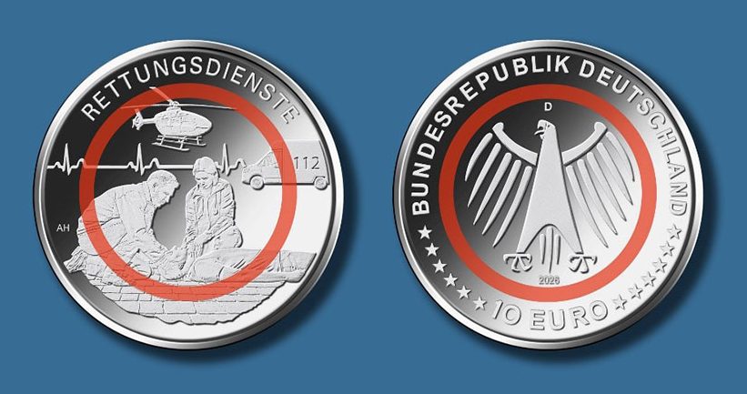 Sammlermünze „Rettungsdienste“ aus der Serie „Im Dienst der Gesellschaft“