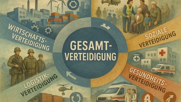 Über den Zusammenhang der Gesamtverteidigung