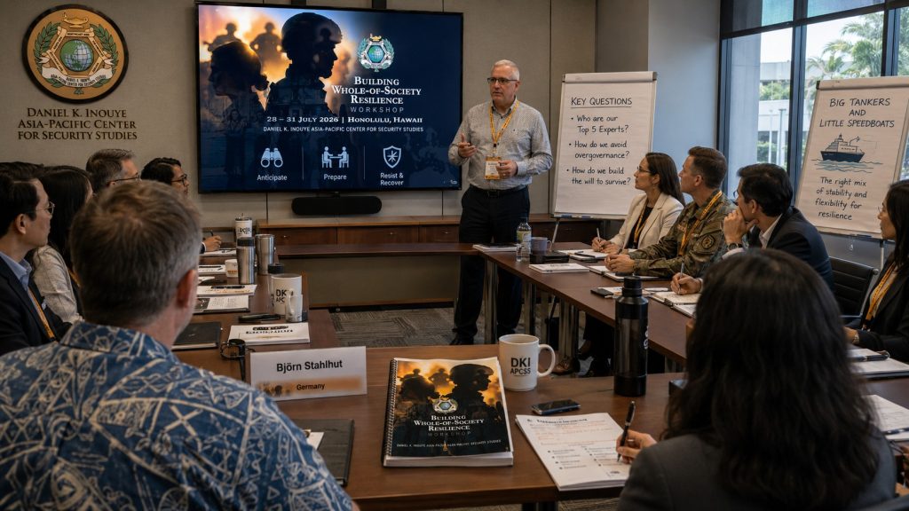 Resistance-Ready Society: Working in the fictional DKI APCSS workshop room