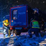 Brandanschlag: THW-Notstromaggregat in Berlin Steglitz-Zehlendorf