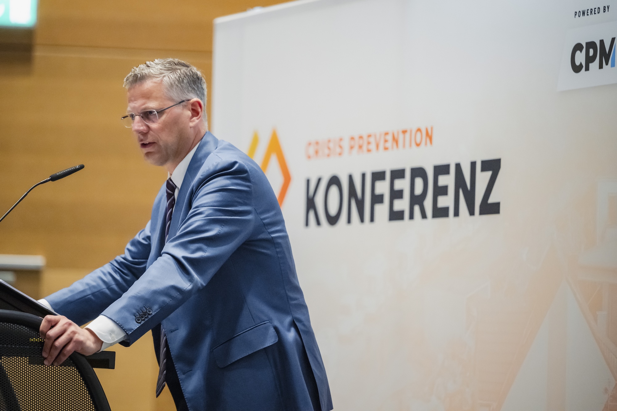 Christoph de Vries, MdB und Parlamentarischer Staatssekretär beim Bundesminister des Innern, zum Auftakt der CP-Konferenz.