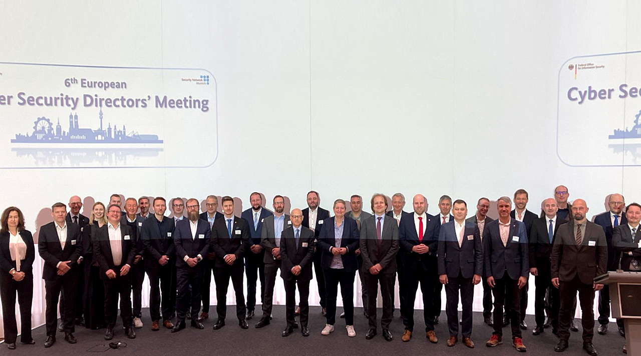 Teilnehmerinnen und Teilnehmer des 6. europäischen Direktorentreffens Cybersecurity