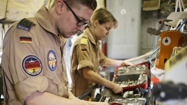 Sanitätsdienst der Bundeswehr bei der Arbeit.