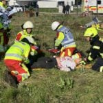 Übung für angehende Notfallsanitäterinnen und -sanitäter