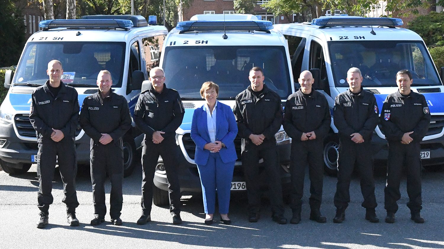 2. Einsatzhundertschaft: Schleswig-Holsteins Innenministerin Sabine Sütterlin Waack bei der Bereitschaftspolizeiabteilung (BPA) der Polizeidirektion für Aus- und Fortbildung und für die Bereitschaftspolizei (PD AFB) in Eutin