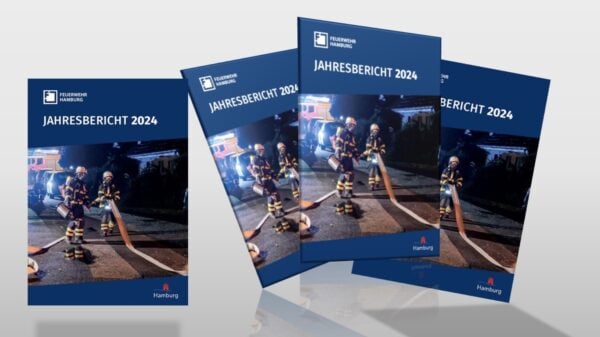 Jahresbericht 2024 der Feuerwehr Hamburg: Einsätze im Rettungsdienst leicht rückläufig, Zahl der Brandtoten auf historischem Tiefstwert, weiterer Zuwachs beim Personal
