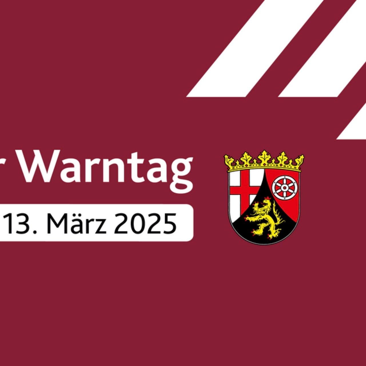 Der Landesweite Warntag in Rheinland-Pfalz ergänzt den jährlich im September stattfindenden Bundesweiten Warntag