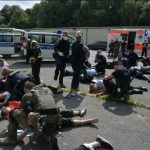 Sonderlagen: Überörtliche MANV-Übung mit verschiedenen polizeilichen Kräften
