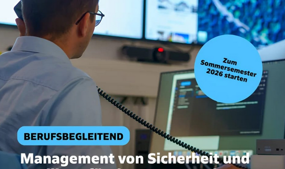 Berufsbegleitender Bachelor für die Sicherheitsherausforderungen von morgen. Management, Sicherheit, Resilienz