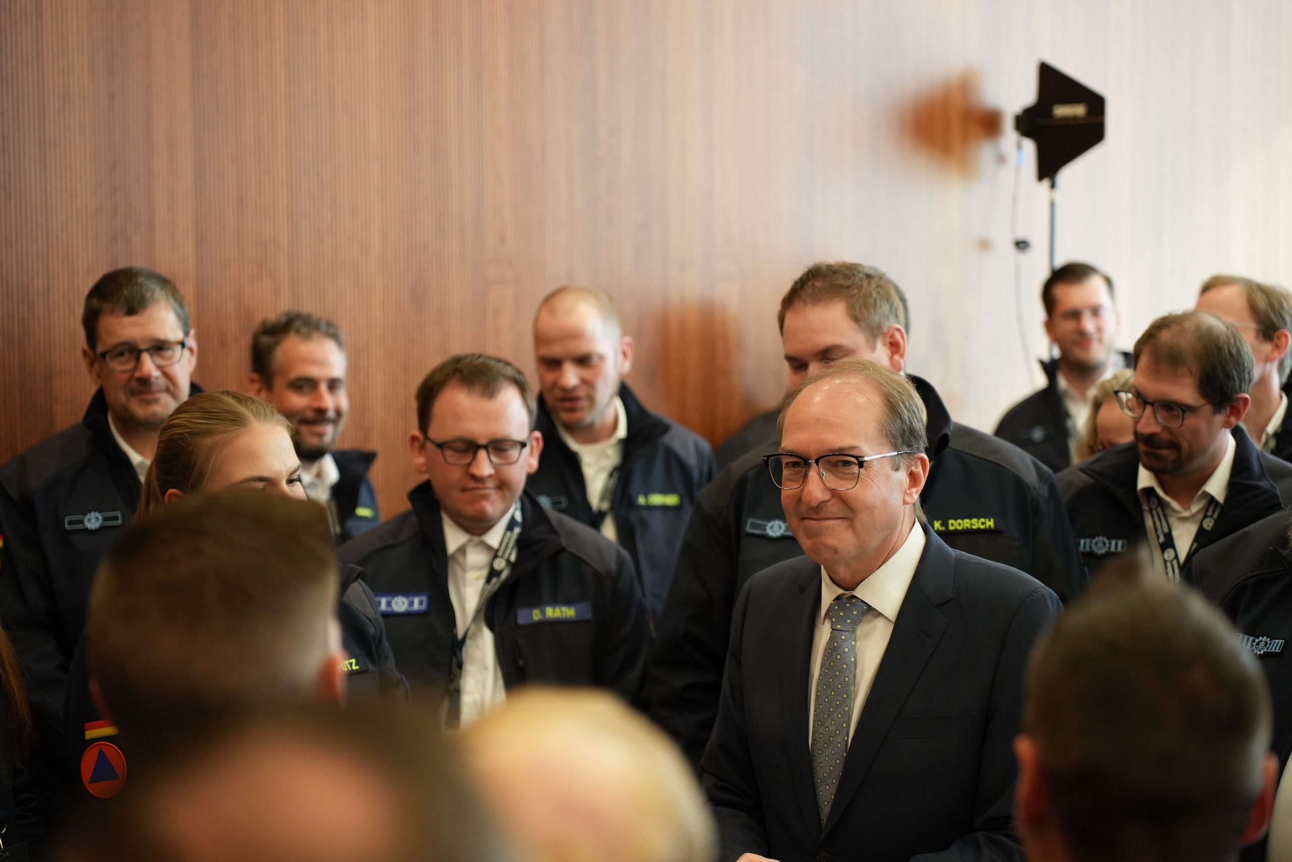 THW: Alexander Dobrindt beim Empfang im Bundesinnenministerium