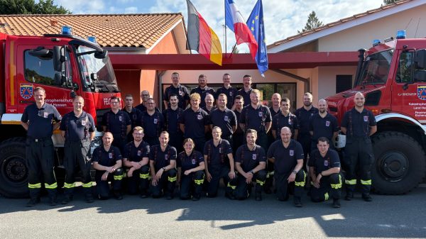 Das hessische Einsatzkontingent bei der EU-Waldbrandmission in Südfrankreich
