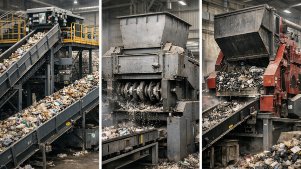 Brandschutz: Die frühzeitige Detektion von Bränden in den Bereichen Sortiertechnik, Schredder und Zerkleinerungsanlagen ist enorm wichtig