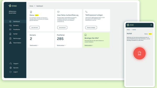 EVAC, die sekundäre IT-Kommunikationsstruktur für Business Continuity von mailbox.