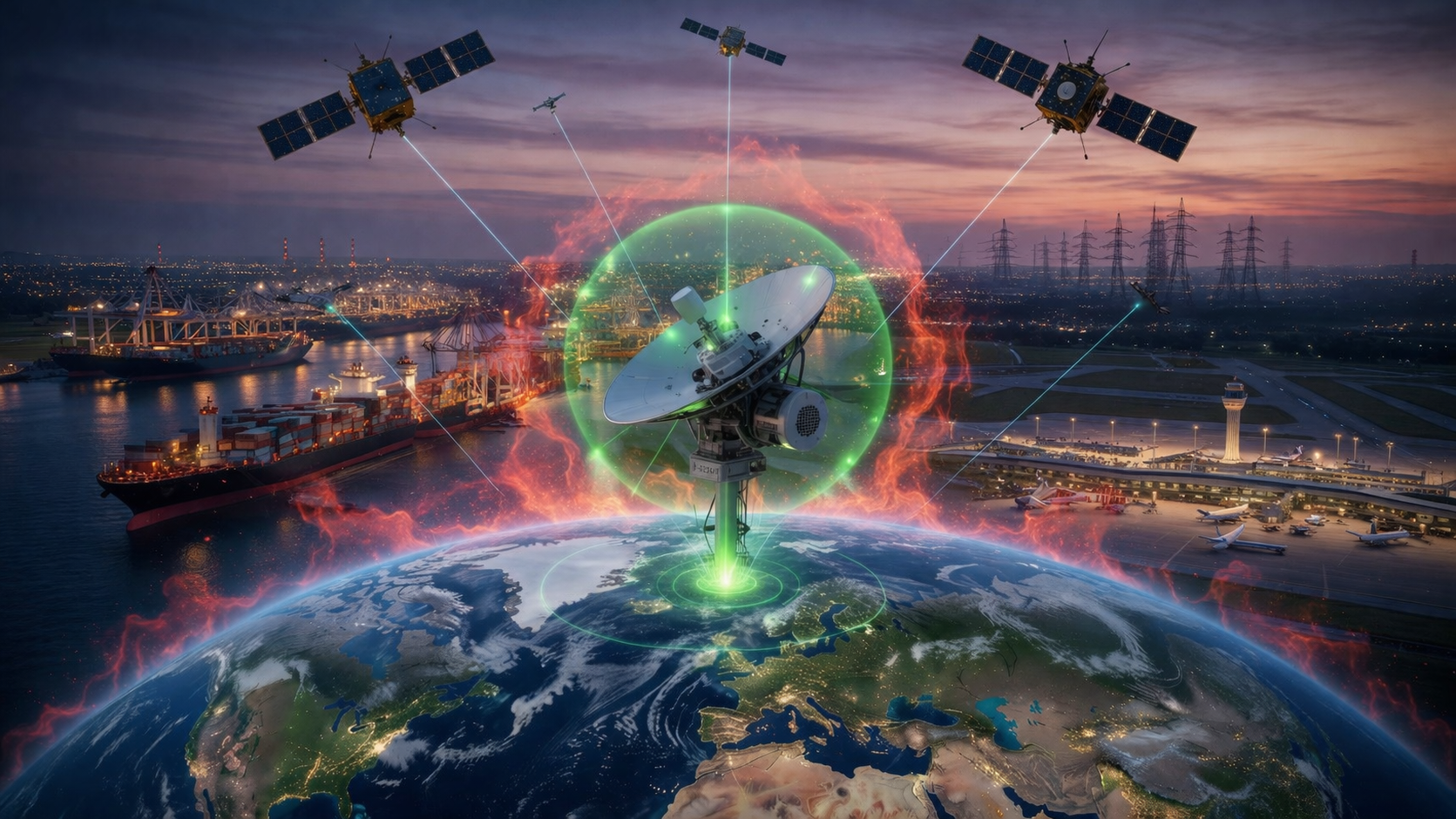 Schutz kritischer Infrastruktur: Lösungen gegen GNSS-Jamming und Spoofing.