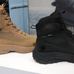 Konzeptstudie: Der Militärkonzeptstiefel (links) und der Polizeikonzeptstiefel auf der Enforce Tac.
