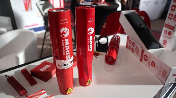 Das kleine und handliche Feuerlöschsystem MAUS Xtin aus Schweden.