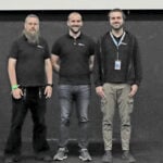 Die Mitarbeiter von Orange Cyberdefense unterstützten das Winner-Team Deutschland/Singapur (v.l.n.r.): Jörn Tillmanns, CyberSOC Tech Lead und Senior Security Analyst, Markus Neumaier, Head of Cyber-SOC Central EU, und Michael Kovalenko, CyberSOC Tech Lead und Consultant.