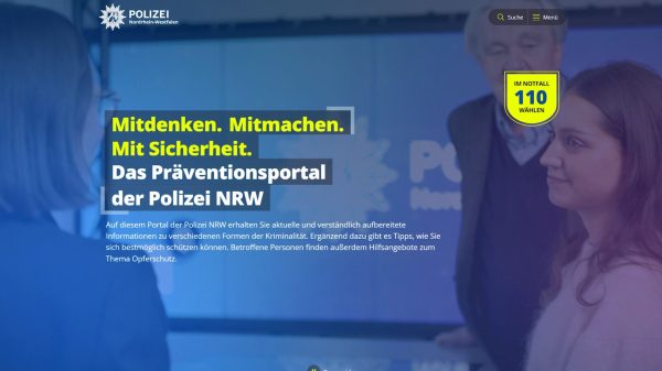Mit dem neuen Online-Angebot hat die Polizei Nordrhein-Westfalen einen weiteren Schritt in Richtung Modernisierung ihres kriminalpräventiven Auftrags gemacht.