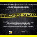 Cyberkriminelle: Sicherstellungsbanner, LKA BW