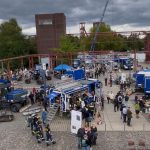 Die THW-Expo von oben: Zahlreiche Ortsverbände präsentierten ihre Kompetenzen auf dem Gelände der Zeche Zollverein in Essen.