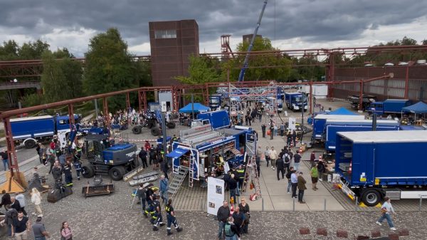 Die THW-Expo von oben: Zahlreiche Ortsverbände präsentierten ihre Kompetenzen auf dem Gelände der Zeche Zollverein in Essen.