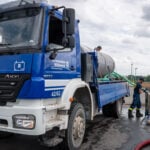 THW im Einsatz zur Waldbrandbekämpfung im Osten Deutschlands