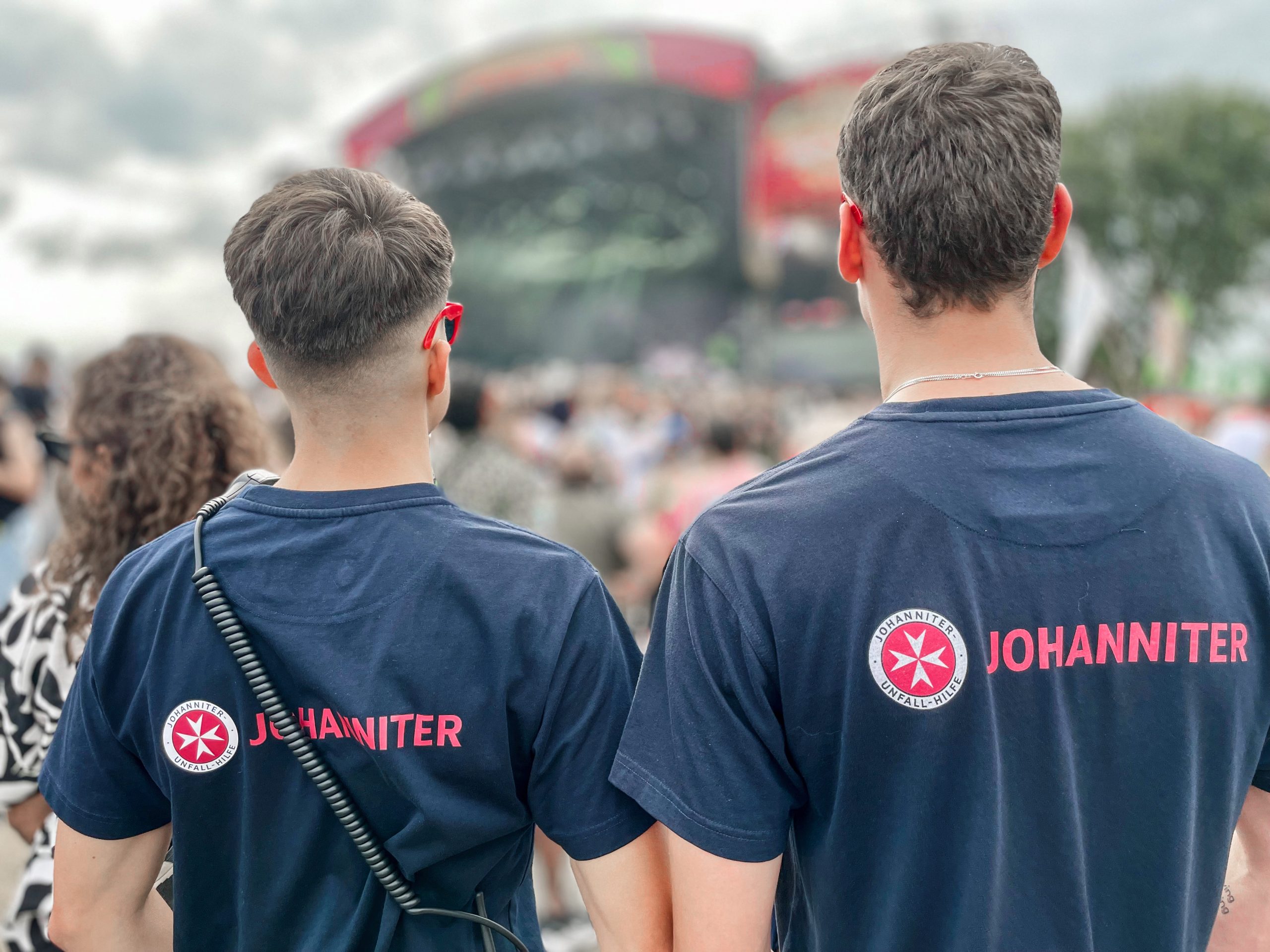 Krisenportal: Johanniter Einsatzkräfte auf einem Festival