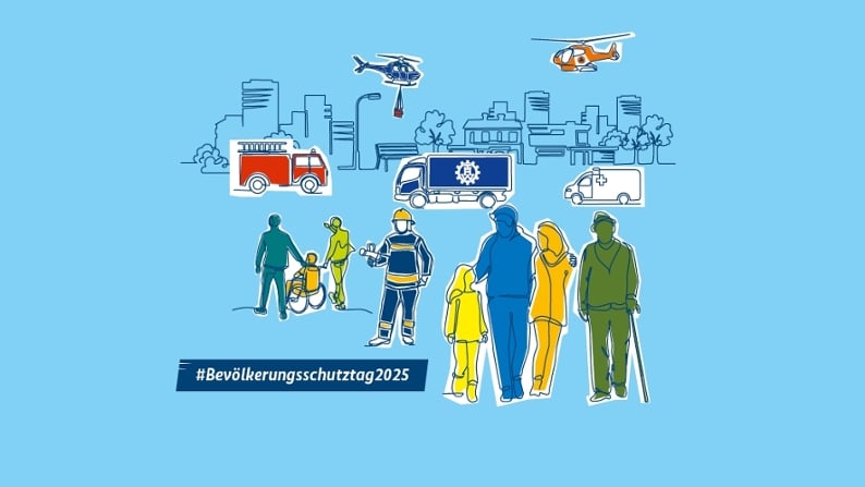 Der Bevölkerungsschutztag 2025 findet am 12. Juli in Rostock statt. Im Fokus des Aktionstags: Das Thema Wasser sowie aktuelle Neuerungen im Bevölkerungsschutz.