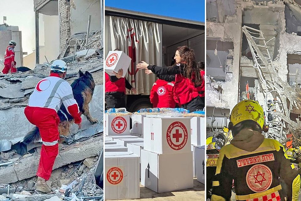 Die Schwestergesellschaften des Deutschen Roten Kreuzes (DRK) im Nahen Osten sind im Dauereinsatz, unter anderem in Irak, Iran, Israel, Libanon und den Palästinensischen Gebieten.
