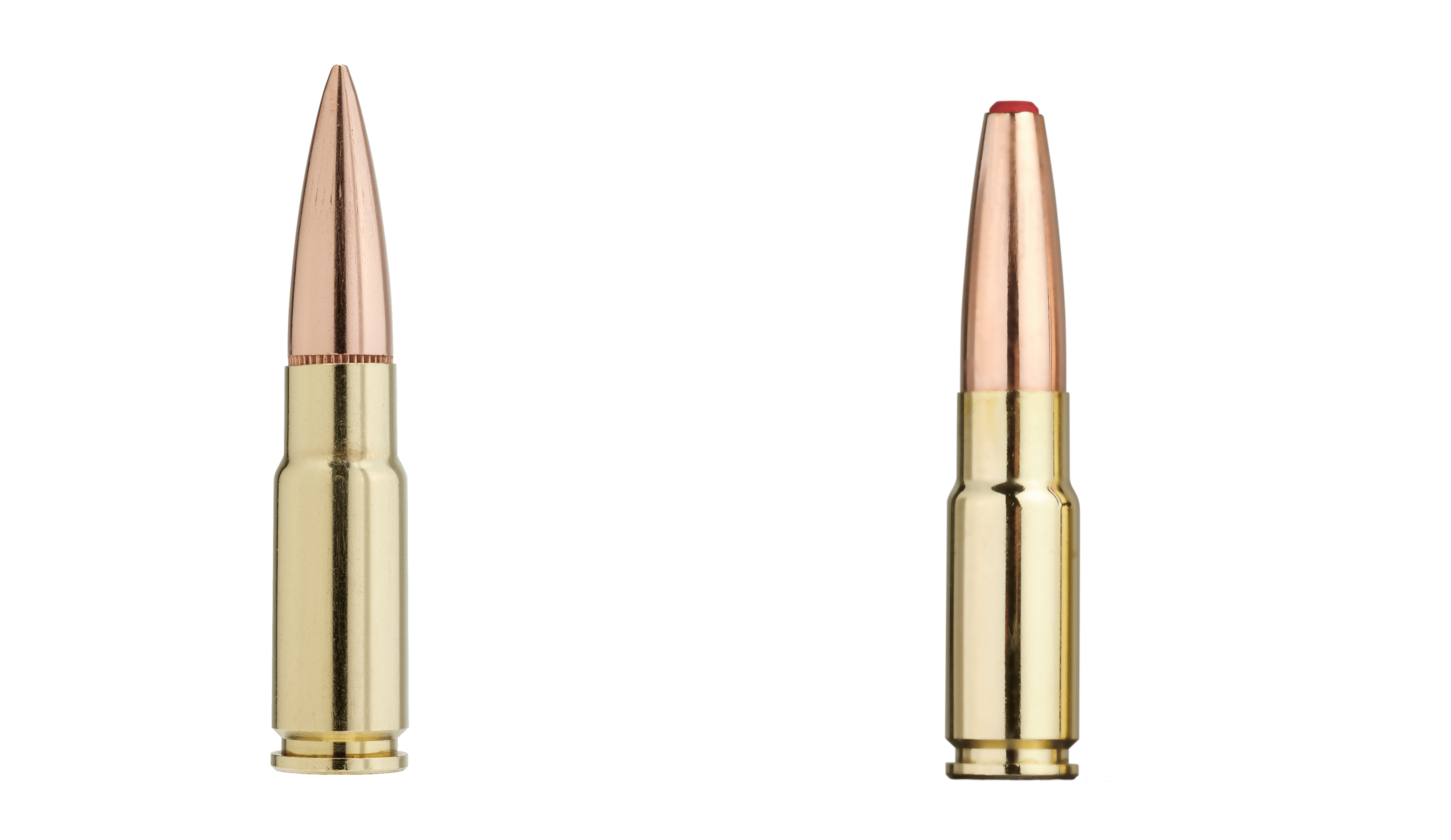 Hornady: Die Munition .338 ARC 175-gr HP (l.) und die Munition .338 ARC 307gr Sub-X Subsonic (r.)